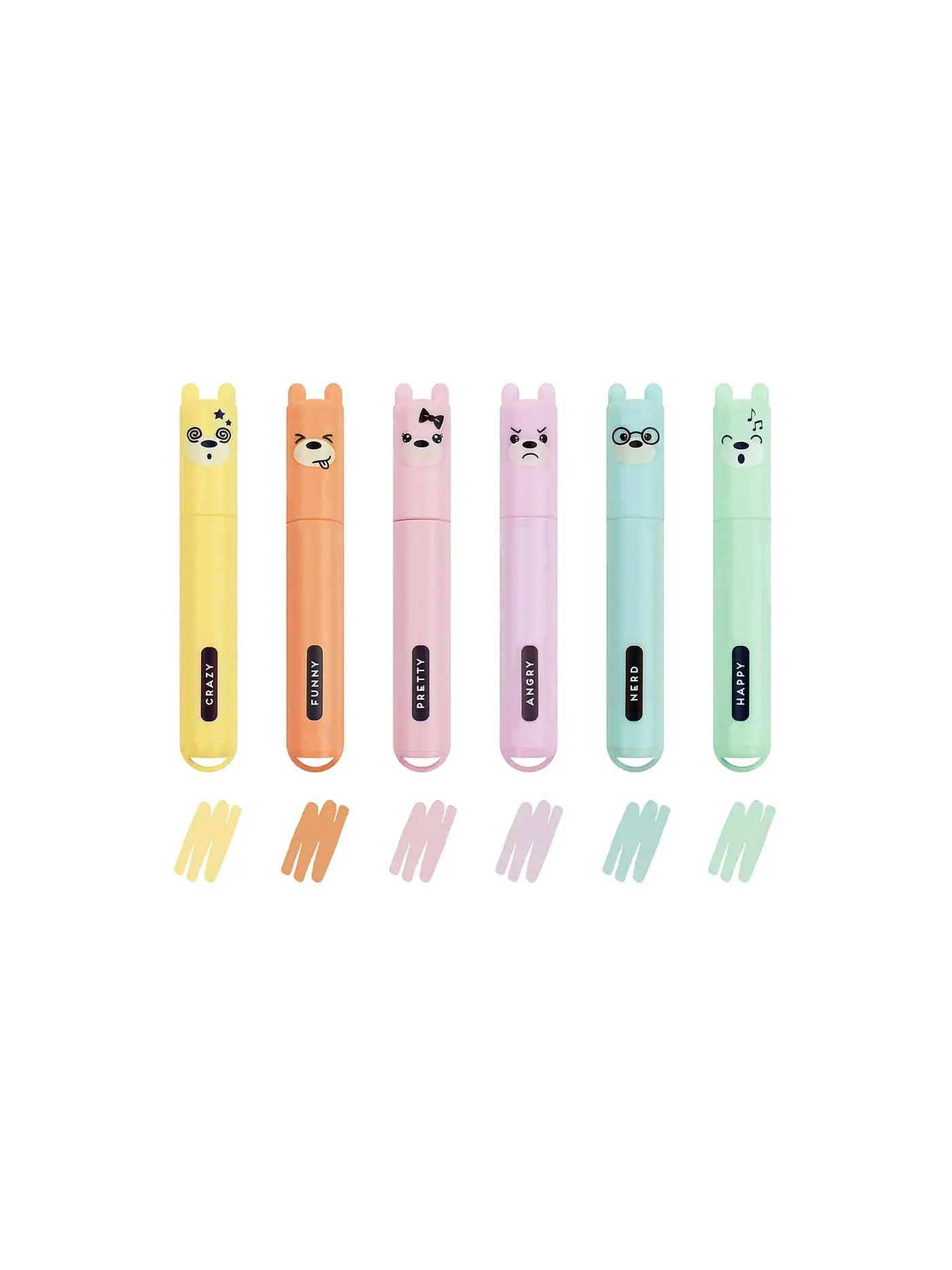 LEGAMI | Set mit 6 Mini-Textmarkern TEDDY'S STYLE | 
